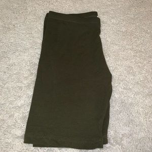 Mini biker shorts army green